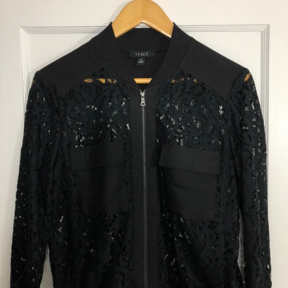 NWOT beautiful lace bomber style jacket